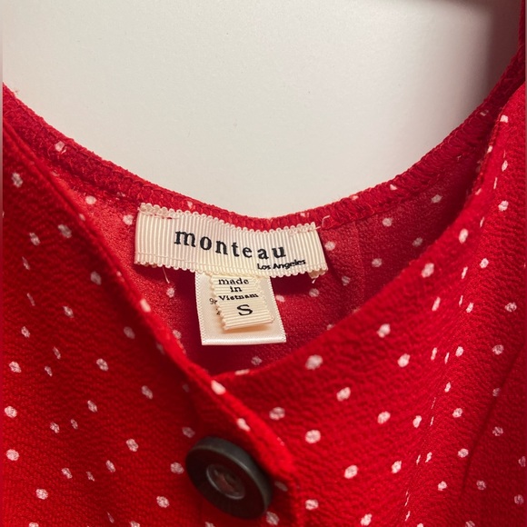 Women’s Red Polka Dot Dress - Picture 7 of 10